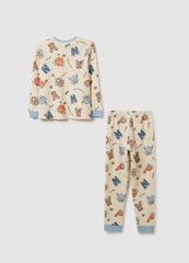 OVS Children'S Beige Pure Cotton Pyjamas Regular Fit