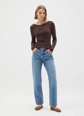 OVS Brown Pure Cotton Regular Fit Sweater