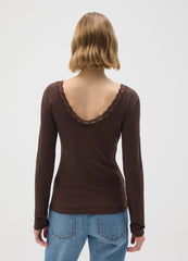 OVS Brown Pure Cotton Regular Fit Sweater