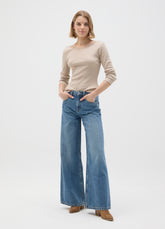 OVS Beige Pure Cotton Regular Fit Jumper