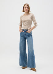 OVS Beige Pure Cotton Regular Fit Jumper