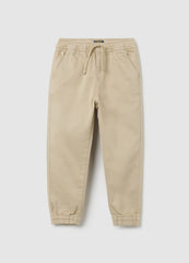 OVS Children'S Regular Fit Beige Cotton Trousers
