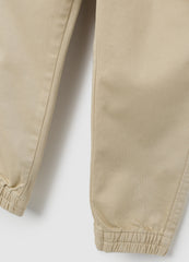 OVS Children'S Regular Fit Beige Cotton Trousers