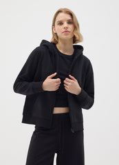 OVS Black Regular Fit Cotton Blend Sweatshirt