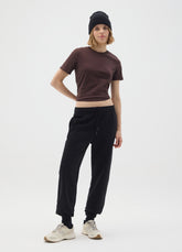 OVS Black Cotton Blend Regular Fit Trousers