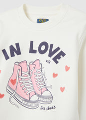 OVS White And Blue Stretch Cotton Regular Fit Girls' Outfit