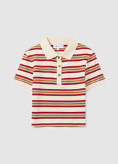OVS Regular Fit Multicolour Stretch Cotton Polo