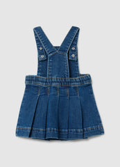 OVS Blue Stretch Denim Baby Dress Regular Fit