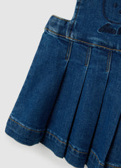 OVS Blue Stretch Denim Baby Dress Regular Fit