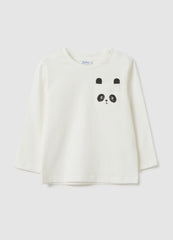 OVS White Regular Fit Pure Cotton T-Shirt