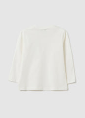 OVS White Regular Fit Pure Cotton T-Shirt