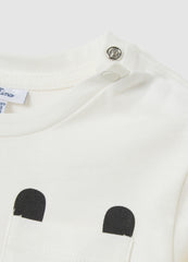 OVS White Regular Fit Pure Cotton T-Shirt