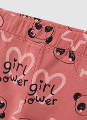OVS Baby Girl Pink Stretch Cotton Treggings