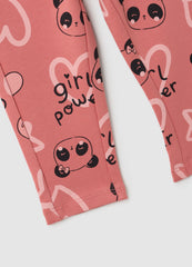 OVS Baby Girl Pink Stretch Cotton Treggings