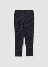 OVS Girls' Black Slim Fit Cotton Treggings