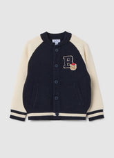 OVS Children'S Cardigan In Blue And Cream Blend Regular Fit