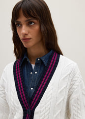 OVS Multicolor Pure Cotton Cardigan Regular Fit