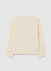 OVS Girls' Beige Pure Cotton Sweatshirt Regular Fit