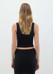 OVS Women'S Black Stretch Blend Top