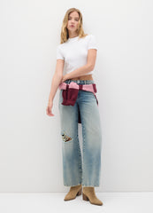 OVS Baggy Denim Jeans With Rips