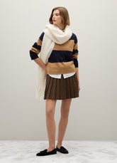 OVS Blue And Brown Striped Jumper