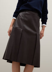 OVS Brown Midi Skirt Regular Fit