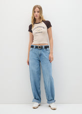 OVS Fitted Multicolour Stretch Cotton T-Shirt