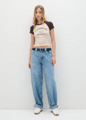 OVS Fitted Multicolour Stretch Cotton T-Shirt