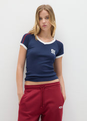 OVS Fitted Multicolour Pure Cotton T-Shirt