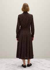 OVS Brown Long Dress With Belt