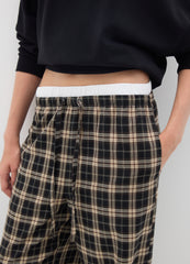 OVS Multicolour Checked Wide-Leg Trousers