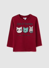 OVS Baby Sweater In Pure Red Cotton Regular Fit