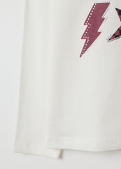 OVS Girls' White Cotton Regular Fit Top