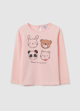 OVS Baby Girl Cotton Pink Regular Fit Shirt