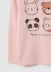 OVS Baby Girl Cotton Pink Regular Fit Shirt