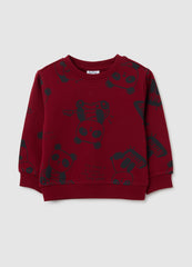 OVS Regular Fit Pure Cotton Red Children'S Sweatshirt