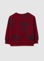 OVS Regular Fit Pure Cotton Red Children'S Sweatshirt