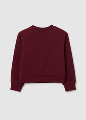 OVS Girls' Red Cotton Sweatshirt, Regular Fit