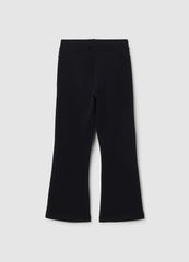 OVS Girls' Black Cotton Blend Regular Fit Treggings