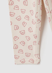 OVS Beige Cotton Skinny Fit Leggings