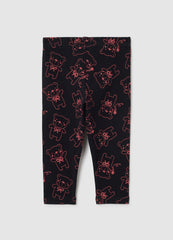 OVS Girls' Black Stretchy Cotton Leggings