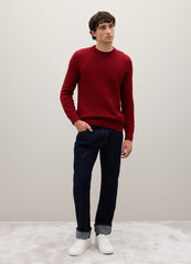OVS Regular Fit Red Cotton Blend Jumper