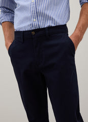 OVS Blue Stretch Cotton Regular Fit Trousers