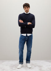 OVS Blue Sweater In Cotton And Polyamide
