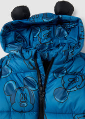 OVS Children'S Blue Mixed Regular Fit Jacket With Hood