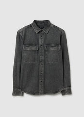 OVS Grey Pure Cotton Shirt Regular Fit