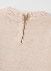 OVS Beige Sweater With Embroidered Panda
