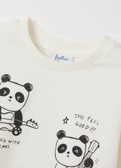 OVS White Pure Cotton Children'S T-Shirt Regular Fit