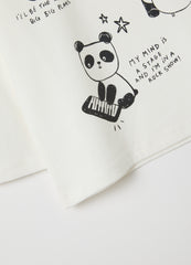 OVS White Pure Cotton Children'S T-Shirt Regular Fit