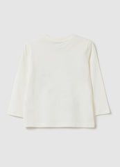 OVS White Pure Cotton Children'S T-Shirt Regular Fit